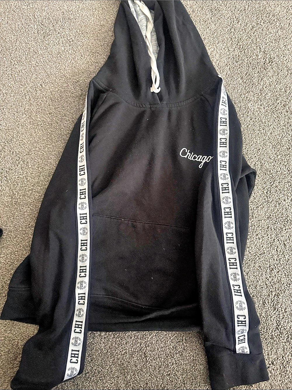 PINK Chicago Black Hoodie Like New